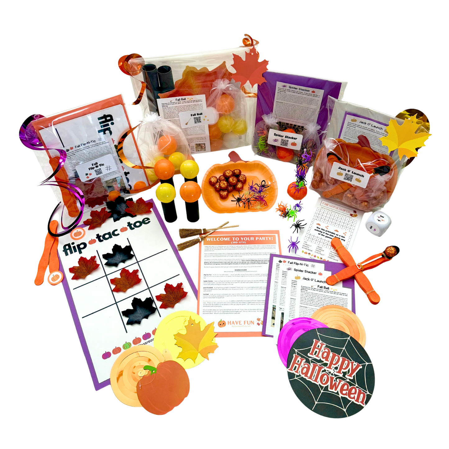 Deluxe Fall & Halloween Party Box for 3rd-6th