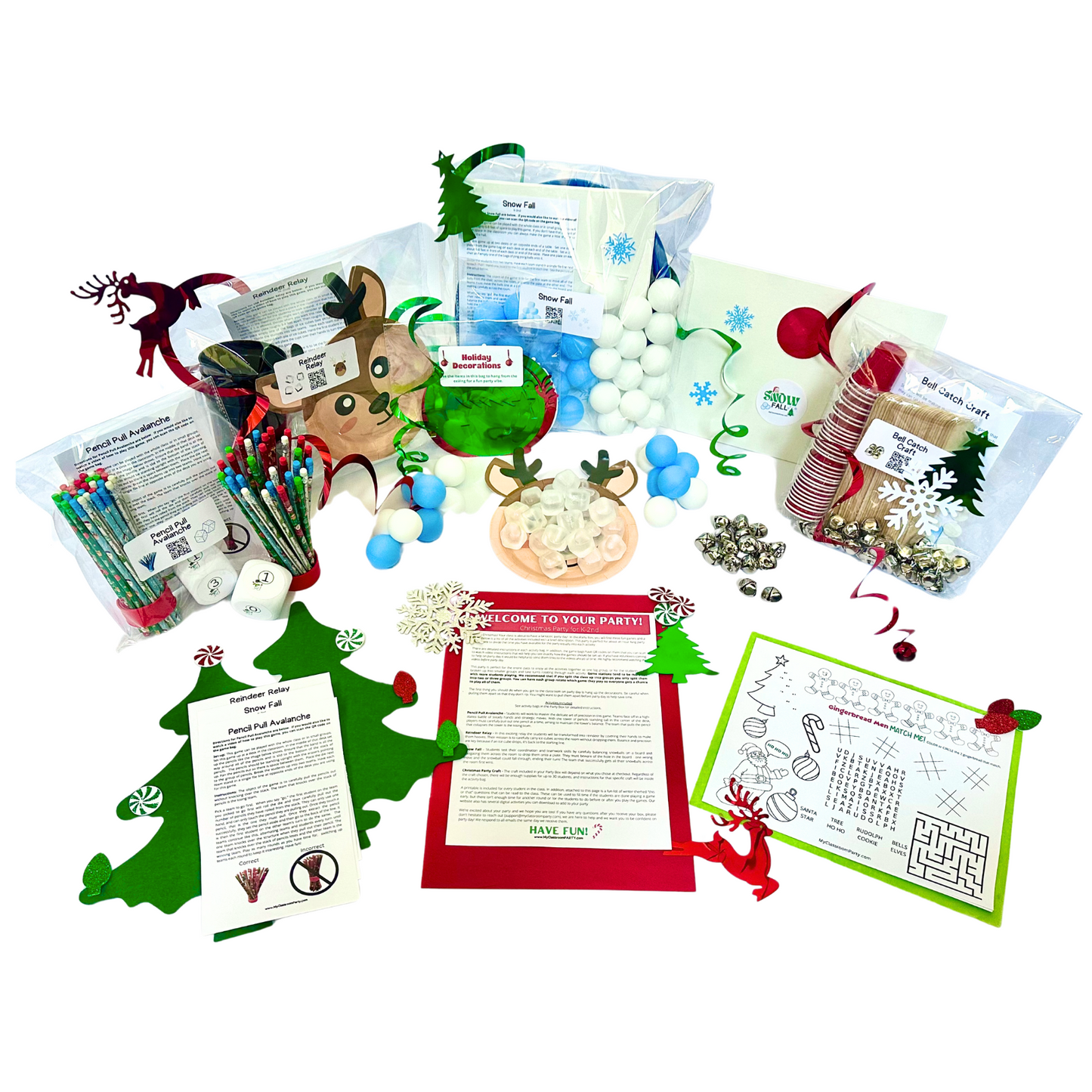 Deluxe Christmas Party Box for K-2nd