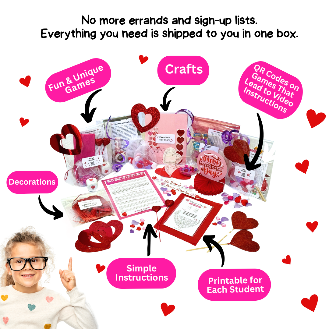 Deluxe Valentine's Day Party Box for K-2nd
