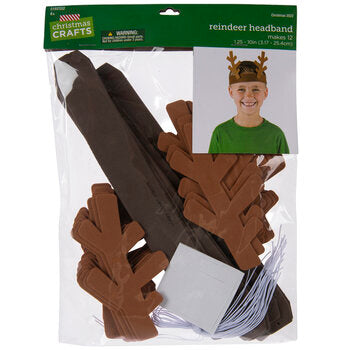 Reindeer headband craft.
