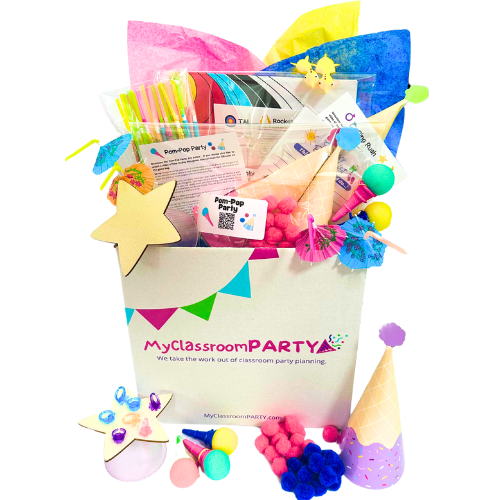 This Party Box includes all the games and activities you need to throw a classroom party. 