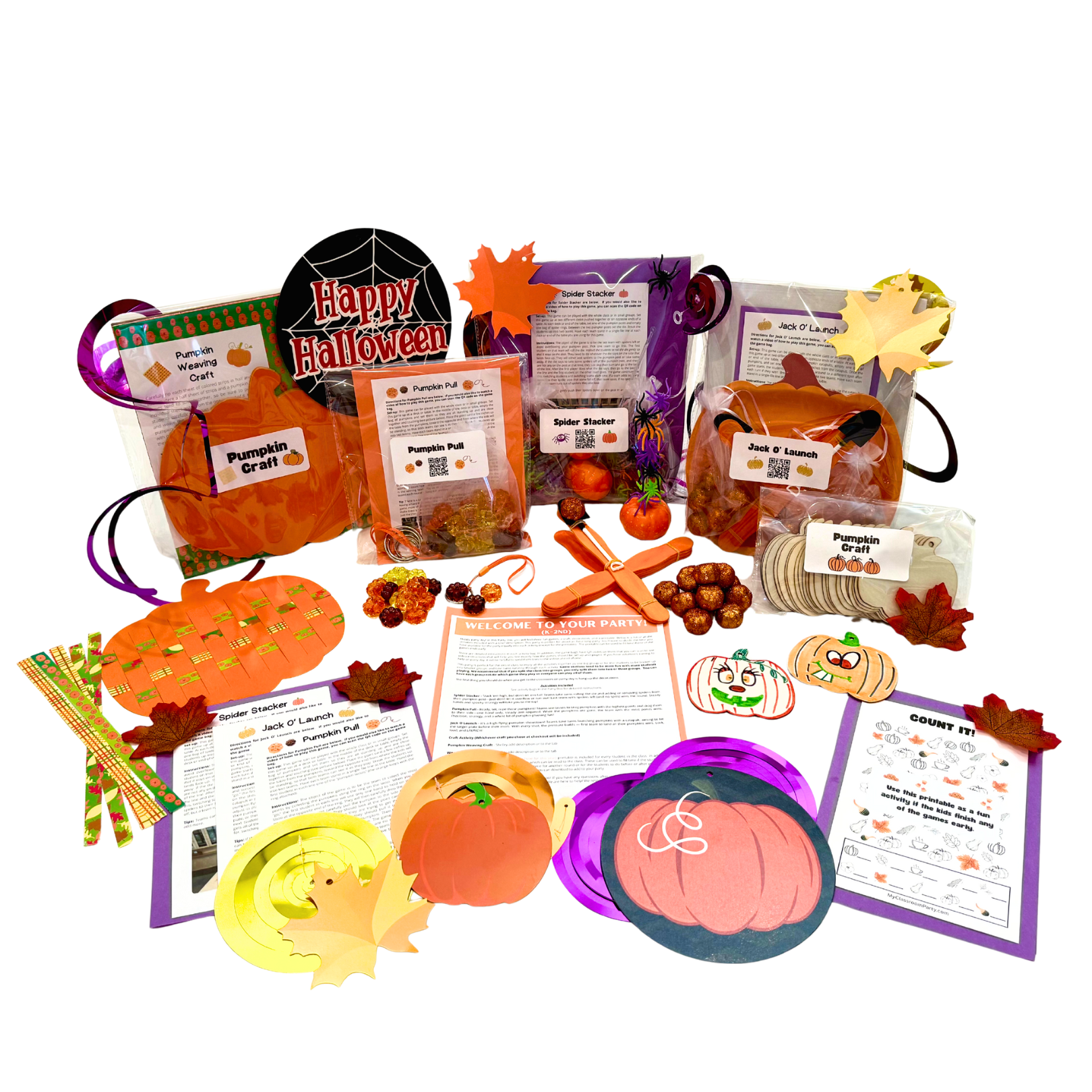 Deluxe Fall & Halloween Party Box for K-2nd