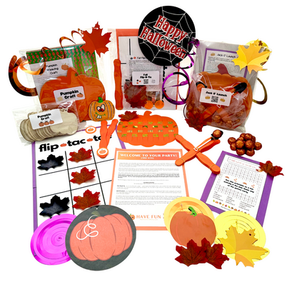 Two Game Fall and Halloween Party Box for 3rd-6th