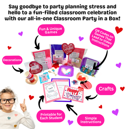 Deluxe Valentine's Day Party Box for K-2nd