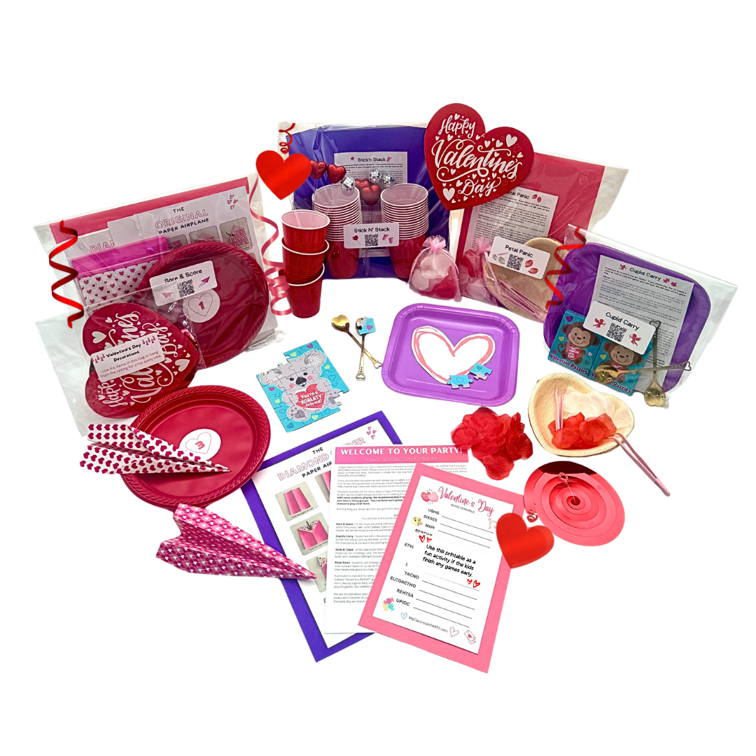 Deluxe Valentine's Day Party Box for 3rd-6th