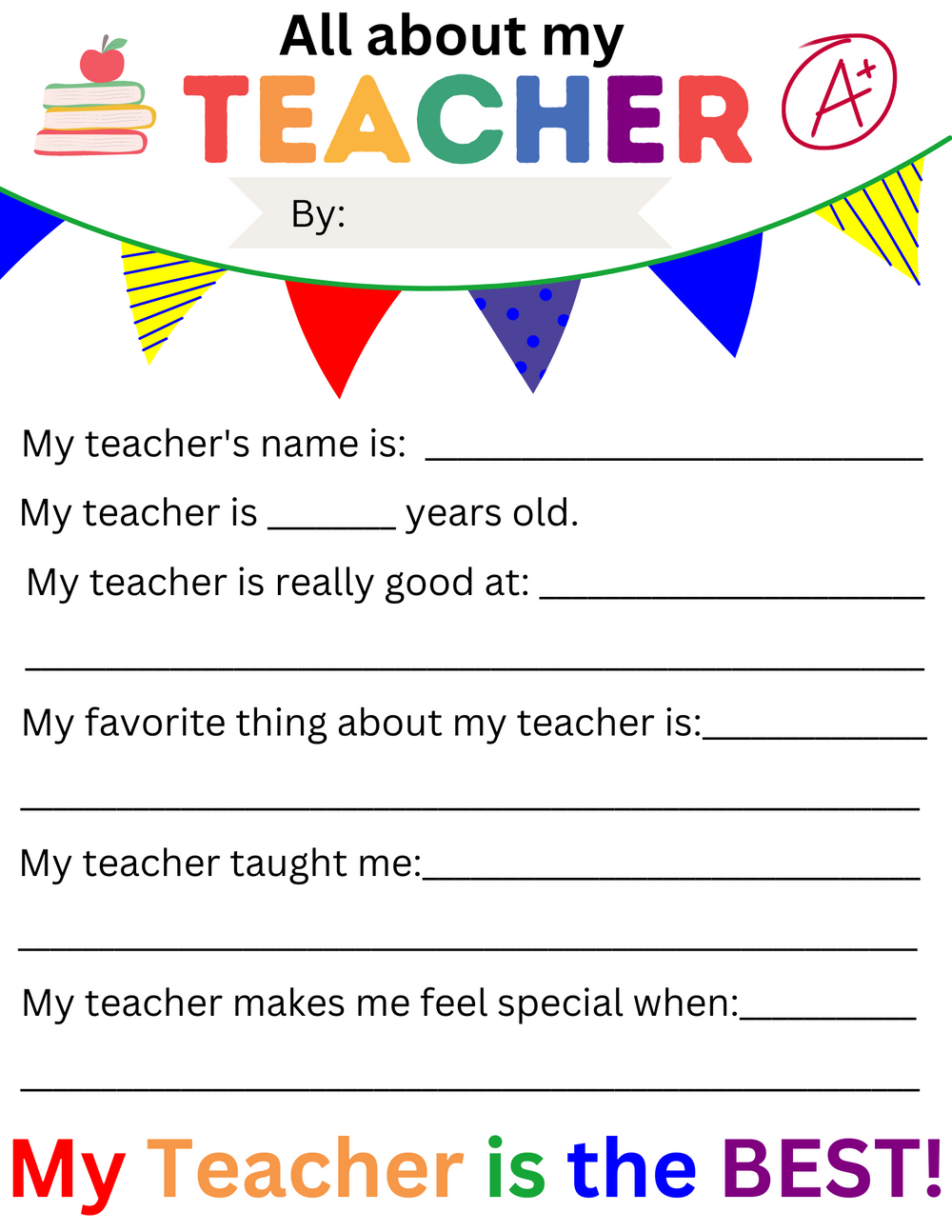 Free Classroom Printables - MyClassroomParty